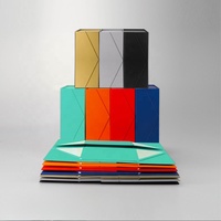 Boîtes d'emballage de cadeaux pliantes en carton gris de luxe Carton magnétique noir pour vêtements Chapeau Caps Expédition Durable et élégant
