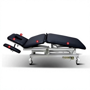 Camilla osteopática con ruedas estables y bloqueables, cama de masaje multiposición con elevación eléctrica para fisioterapia - Product Image 1