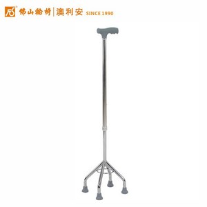 Canne de marche réglable en hauteur à quatre pieds en acier inoxydable Foshan Oriental Cane FS932 pour personnes âgées - Product Image 1