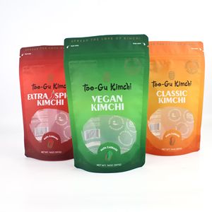 OEM cấp thực phẩm một cách van rõ ràng Cửa Sổ Màu Vàng Dưa Túi Kim chi bao bì túi ziplock túi cho bao bì thực phẩm - Product Image 2