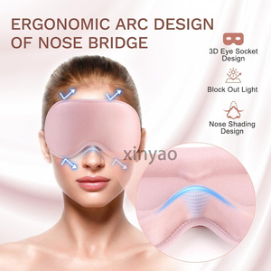 Antifaz para <span class=keywords><strong>Dormir</strong></span> con Logotipo Personalizado, Diseño 3D Contorneado, Bloqueo Completo de Luz, Relleno de Espuma Viscoelástica, Cero Presión, Correa Ajustable - Product Image 4