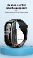 Bracelet intelligent professionnel enregistrement HD réduction du bruit enregistreur vidéo sport montre intelligente enregistreur vocal