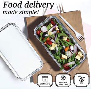 Barquettes jetables en aluminium pour traiteur, événements festifs et plats à la vapeur - Product Image 3