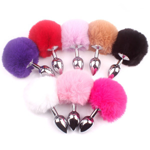 Coloré petite taille métal lapin queue <span class=keywords><strong>Anal</strong></span> <span class=keywords><strong>Plug</strong></span> en acier inoxydable lapin queue godemichet <span class=keywords><strong>Anal</strong></span> <span class=keywords><strong>Anal</strong></span> adulte produits de sexe - Product Image 3