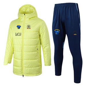 El equipo de fútbol de invierno y otoño tiene una cremallera larga con capucha Función de corte automático Conjunto de entrenamiento de abrigo de algodón - Product Image 4