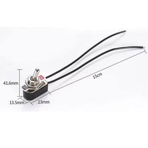 Interruptor de palanca estándar Precableado de encendido/apagado de CA 250V 6A con Cable de alambre Interruptor de <span class=keywords><strong>contactos</strong></span> SPST para equipos eléctricos - Product Image 6
