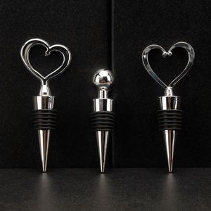 Bouchon de bouteille réutilisable créatif en forme de cœur rouge pour vin et champagne - Product Image 2
