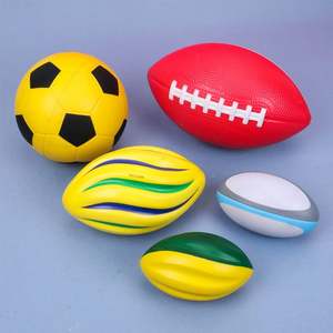 Pelota Antiestrés de PU con Logotipo Personalizado, Mini Pelota de Espuma en Espiral, Pelota Antiestrés de Fútbol Americano, Juguetes de Pelota de Alto Rebote - Product Image 1