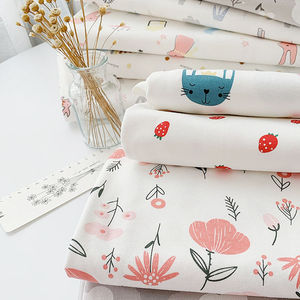Tela de Muselina de Doble Gasa 100% Algodón con Estampado Floral Personalizado y Estampado de Dibujos Animados para Pijamas y Mantas de Bebé - Product Image 2