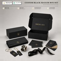 Boîtes en carton personnalisées pour échantillonnage rapide, emballages sur mesure, boîtes pliantes de luxe en carton ondulé avec logo