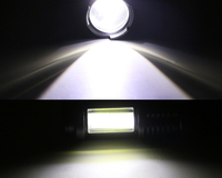 Mini lampe torche LED USB SK68 rechargeable avec gravure de logo, batterie intégrée, lampe torche COB, torche réglable