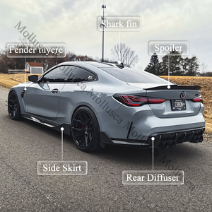 ชุดอัพเกรดใบมีดกันลมหน้าคาร์บอนไฟเบอร์แท้สำหรับ M4 G82 พร้อมชุดขายึดแบบติดตั้งเพิ่มเติม - Product Image 3