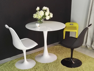 <span class=keywords><strong>Table</strong></span> basse blanche pas chère Tables basses gigognes rondes modernes en MDF brillant <span class=keywords><strong>Table</strong></span> tulipe - Product Image 4