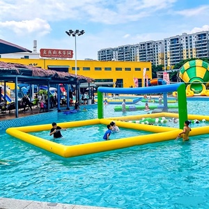 Terrain <span class=keywords><strong>de</strong></span> volley-ball gonflable portable, étanche, flottant sur l'eau, pour piscine, <span class=keywords><strong>parc</strong></span> aquatique extérieur, <span class=keywords><strong>jeux</strong></span> sportifs <span class=keywords><strong>de</strong></span> fête - Product Image 1