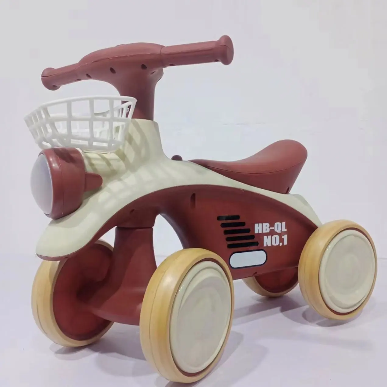 Mainan anak roda tiga, mainan dorong untuk anak usia 1 tahun desain baru