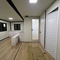 Maison préfabriquée modulaire extensible sur mesure de 20 pieds/40 pieds avec décoration intérieure complète, maison conteneur pour usage hôtelier, structure en acier