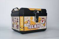 OEM ODM 45L Boîte de rangement arrière pour moto en PP rigide, durable et étanche, universelle pour livraison et tourisme, avec support pour logo personnalisé