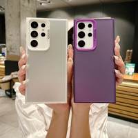 Étui de téléphone transparent mat antichoc de luxe avec impression personnalisée couleur bonbon pour S26 S26 Plus S26 Ultra S26 Edge