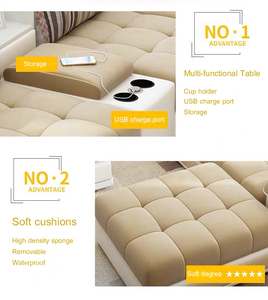 Sofá en Forma de L, Sofás Minimalistas, Sofá Nórdico Tipo Nube, Esquinero, <span class=keywords><strong>4</strong></span> Plazas, Juego de Muebles para Sala de Estar, Sofás Interiores con Almacenamiento - Product Image 4
