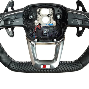 Chaud direct du fabricant adapté pour <span class=keywords><strong>Audi</strong></span> A3 A4 A5 A6 A7 A8 S5 Q3 et Q5 volant en daim cuir Sport plat - Product Image 5