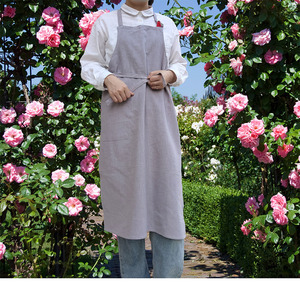 <span class=keywords><strong>Tablier</strong></span> en lin de style japonais <span class=keywords><strong>tablier</strong></span> de maison à la mode jardinage et pâtisserie travail de <span class=keywords><strong>chef</strong></span> <span class=keywords><strong>tablier</strong></span> de style coréen - Product Image 5
