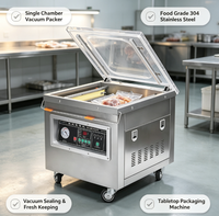Meistverkaufter Kommerzieller Halbautomatischer Einkammer-Vakuumierer mit Intelligenter Steuerung und Transparentem Beobachtungsdeckel für Fleisch- und Snackbeutel
