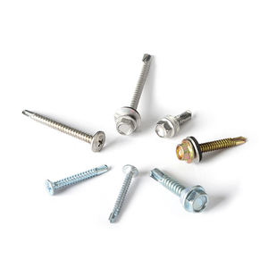 <span class=keywords><strong>Vis</strong></span> autoperceuses à tête hexagonale <span class=keywords><strong>pour</strong></span> meubles, en acier au carbone zingué/nickelé, qualité OEM, avec capuchon hexagonal et filetage fin, classe 6, DeMai - Product Image 2