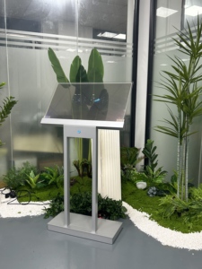 Pantalla Holográfica Digital OLED Transparente de Doble Poste para Suelo, con Animaciones Gráficas para Centros Comerciales y Tiendas Minoristas - Product Image 2