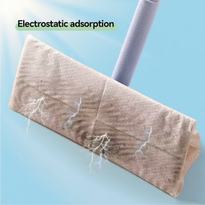 Barredora de nuevo diseño, fregonas desechables para limpieza de suelos, fregona plumero, fregona plana de cabeza seca y húmeda con Clip de fijación de tela - Product Image 5