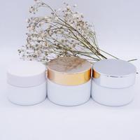 Pot en verre blanc 2oz pour emballage cosmétique, vente en gros