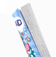 Livres de coloriage d'activités de haute qualité personnalisés 14,8*21CM, dessin animé sirène, papier épais, 60 feuilles, reliure collée