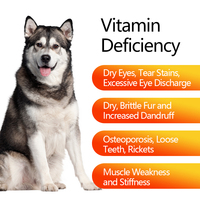 Vente en gros de comprimés à croquer mignons Pet Star 120 Suppléments de soutien pour animaux de compagnie Biologique Absorption rapide Multivitamine Minéraux pour chiens Douleur