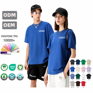 Camiseta Personalizada con Etiqueta Privada, Cuello Redondo, Unisex, Azul Rey, Manga Corta, 100% Algodón Tejido, Antiarrugas, Transpirable, Holgada - Product Image 1