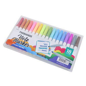 Factory Custom Stationery Set TWOHANDS 18 Colors Pastel <strong>Highlighter</strong> Marker Pen For DIY Drawing - Product Image 1