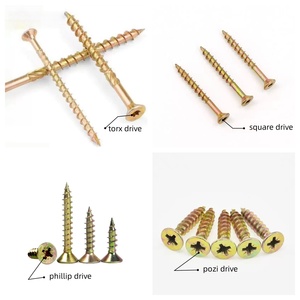 Countersunk vuông rãnh với cắt xương sườn thô chủ đề fiberboard gỗ cứng Nhanh Chủ Đề Tự Khai thác kẽm mạ vít - Product Image 3