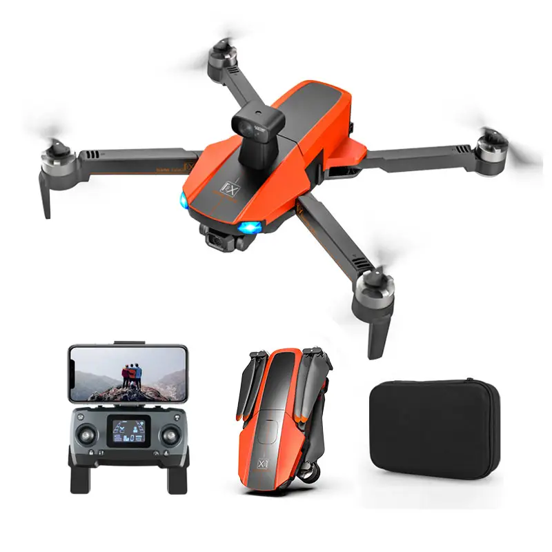 2022 Drones X1 Professional 4K HD Camera Gimbal Dron Brushless Aerial Photography WIFI FPV GPS Foldable RC Quadcopter