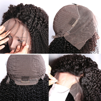 Perruques Bouclées Crépu Afro Mongoles Cheveux Humains Brésiliens Perruque Courte Crépu Bob Transparent HD Dentelle Suisse Frontale pour Femmes Noires
