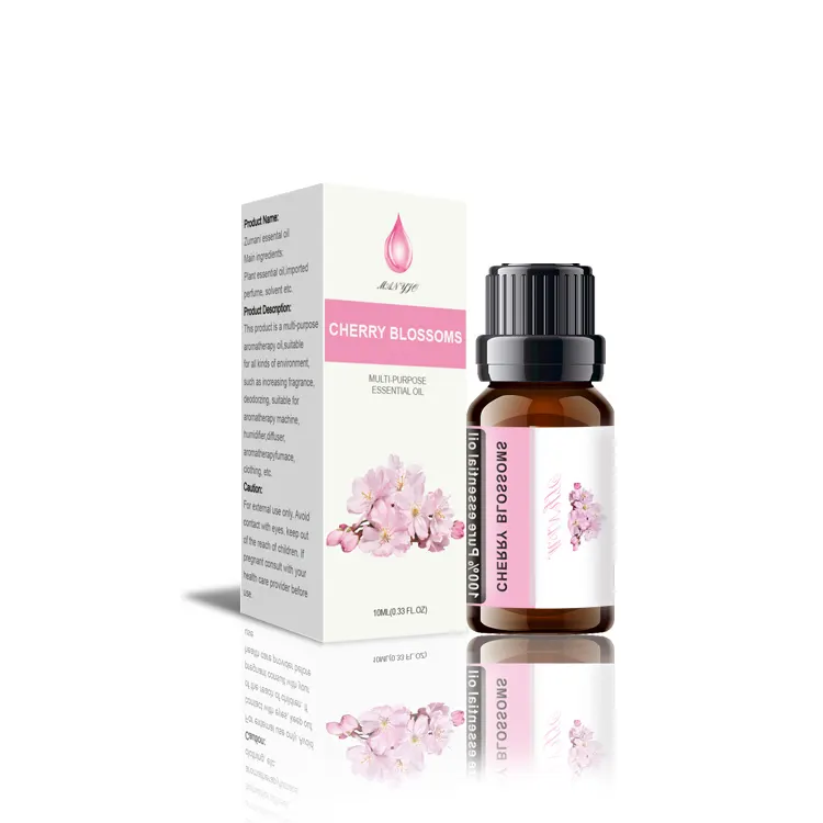 Aceite esencial de flores de cerezo Natural de 10ml para difusor de aromaterapia, ambientador de vela, fabricación de velas con fragancia DIY