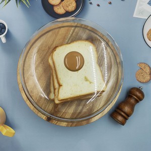 Tùy Chỉnh Thiết Kế Hiện Đại Vòng Gỗ Keo Thân Thiện Với Môi Khay Bánh Trái Cây Hiển Thị Giá Cho Món Tráng Miệng Hộ Gia Đình Bên Sử Dụng Nhà Hàng Sử Dụng - Product Image 1