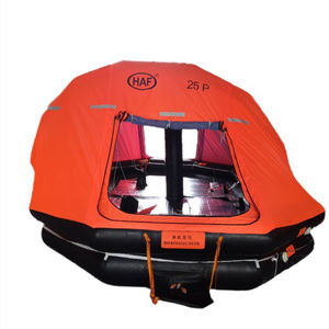 المصنع مباشرة بيع رمي نوع طوق نجاة قابل للنفخ مع CCS شهادة أنواع liferaft 25 رجل - Product Image 1
