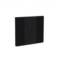 Interruptor de Pared Estándar KLASS de 3 Botones, Diseño Delgado en Madera de Nogal con Contraste de Dos Tonos, para Hotel u Oficina