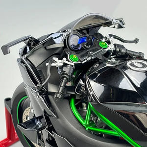 Moto Kawasaki-Ninja H2R Superbike de Course Haute Performance à l'échelle 1:6, Modèle en Alliage Moulé sous Pression avec Effet de Fumée et Clé, Métal Détailné - Product Image 6