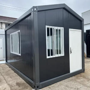 Contenedor plegable de paquete plano Casa de campamento prefabricada Edificio de apartamentos prefabricado portátil para alojamiento en hotel Vivienda privada - Product Image 5