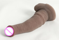 Dildo realista de TPE impermeable con ventosa para masturbación femenina, longitud insertable de 7.1 pulgadas, para una experiencia especial y sensual.