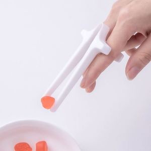 Palillos de Dedo para Aprender a Comer, para Recoger Bocadillos sin Manos Sucias, Palillos Innovadores, Nuevo Artefacto Circular para Comer sin Esfuerzo - Product Image 6
