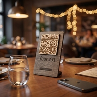 Support en bois NFC personnalisé
