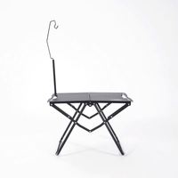 Tables d'extérieur de haute qualité, réglables en hauteur, en métal, pliables, portables, avec sac de rangement
