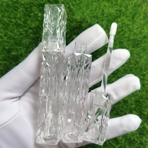 CY333 Stok MOQ 100PCS Baru Bentuk Kristal Bening 2.5ML Tabung Lipgloss Kosong Grosir Botol Lip Gloss Persegi Dengan Kotak Kertas - Product Image 4