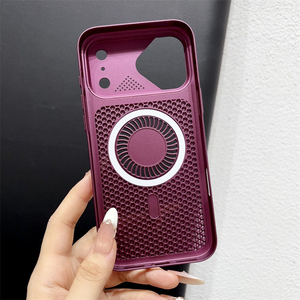 เคสโทรศัพท์มือถือแบบรังผึ้งแม่เหล็กคุณภาพสูงสำหรับ iPhone 18 17 16 15 Pro Max ฝาหลังแข็งแบบด้าน - Product Image 3