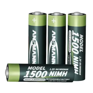 4 peças Ansmann1.2v 1300mah Aa Superfast recarregável Ni-mh bateria